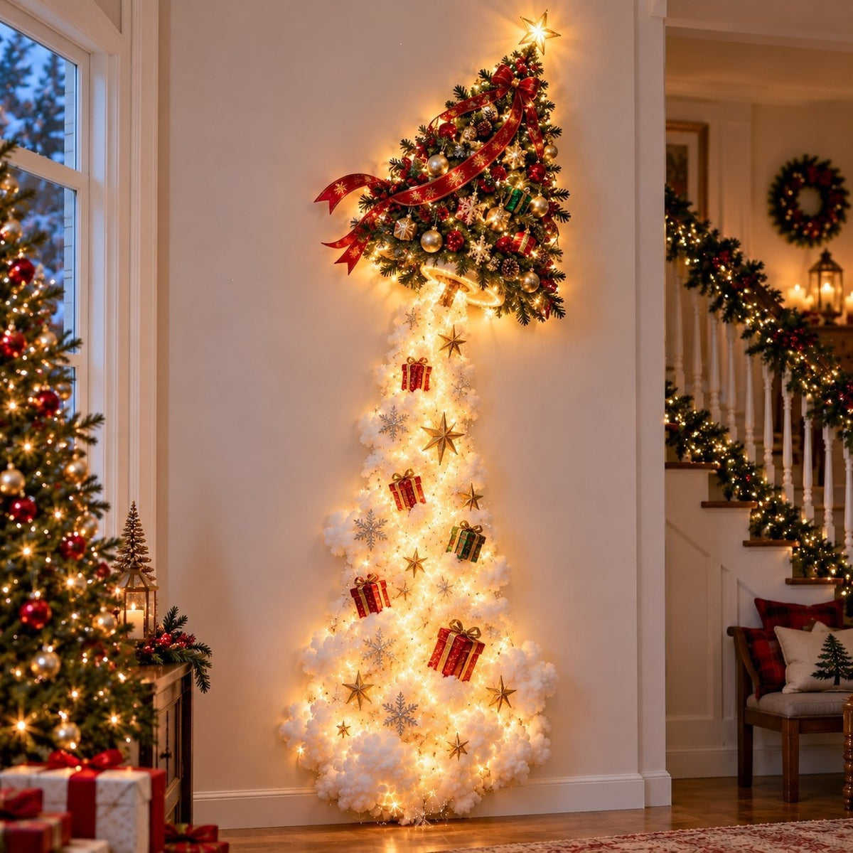 DIY Christmas Magic Trail LED Wall Light