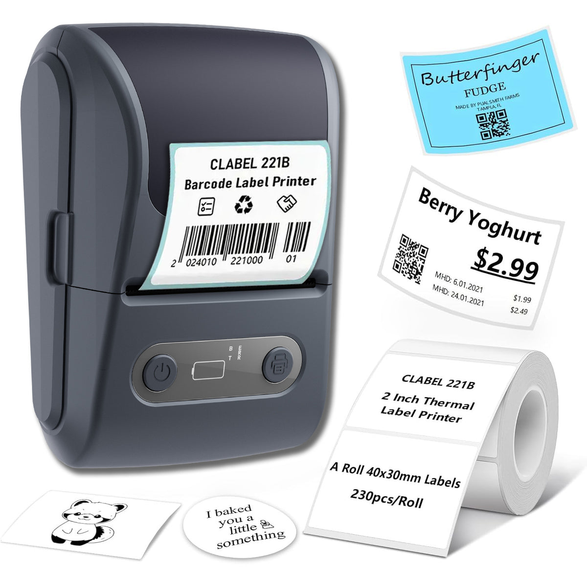 Portable Bluetooth Thermal Label Printer