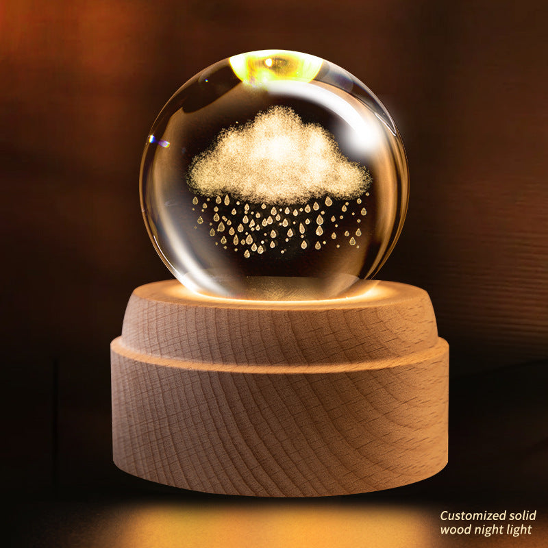 Rotating Crystal Ball Music Box