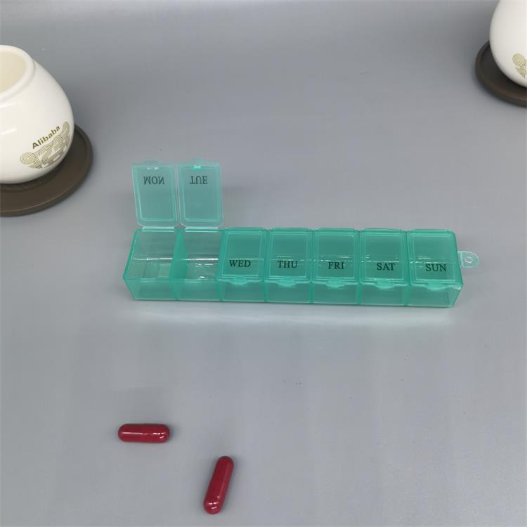 Weekly Pill Organizer with 7 Compartments