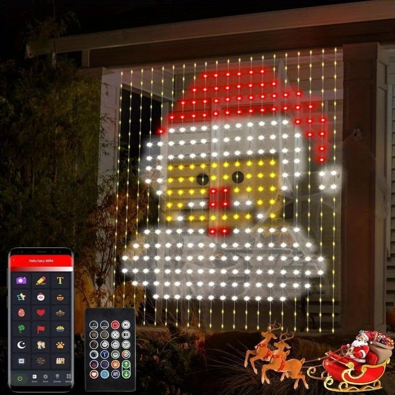 Smart RGB Colorful Graffiti Curtain Lights teemdrop