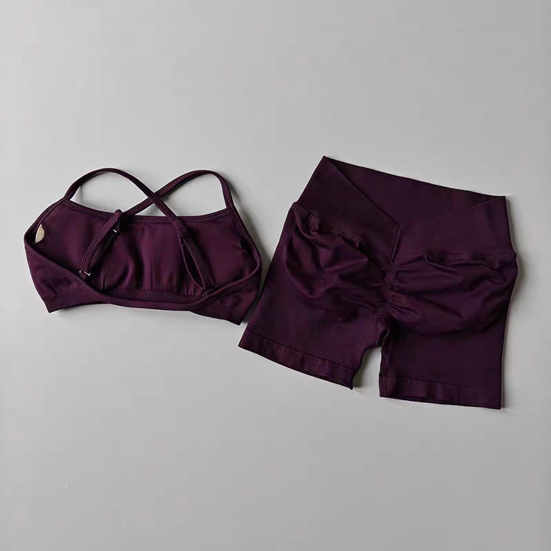 Women's Seamless Yoga Sports Suit teemdrop
