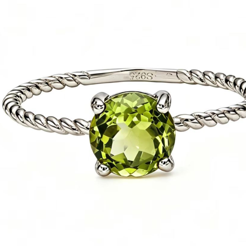 Twisted rope braided ring