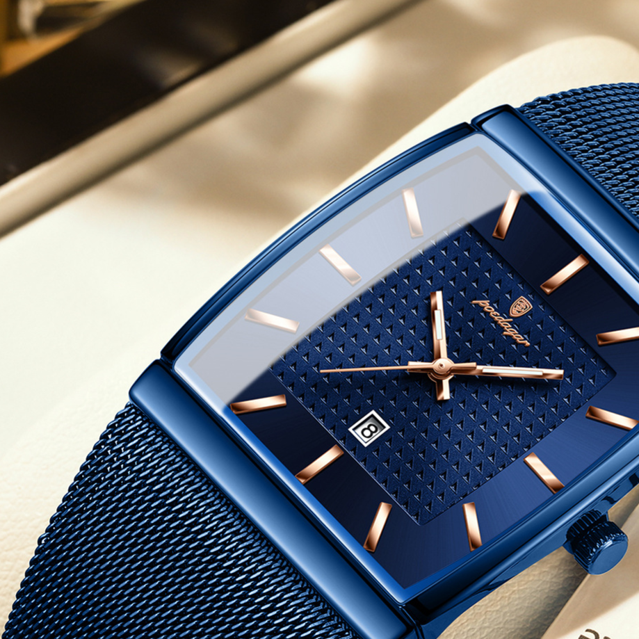Ultra-Thin Men's Square Quartz Watch teemdrop