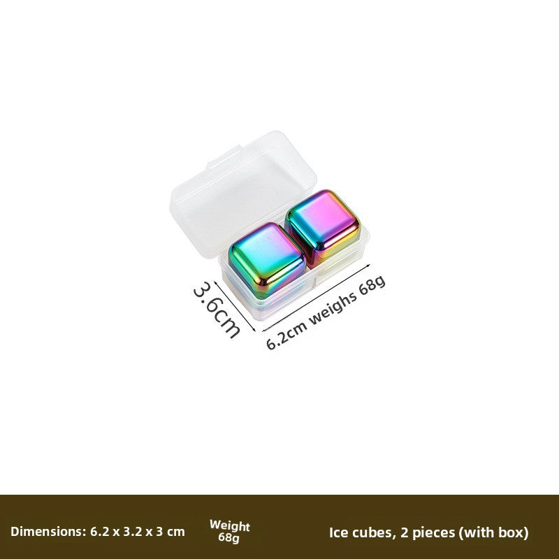 Reusable Stainless Steel Ice Cubes for Drinks