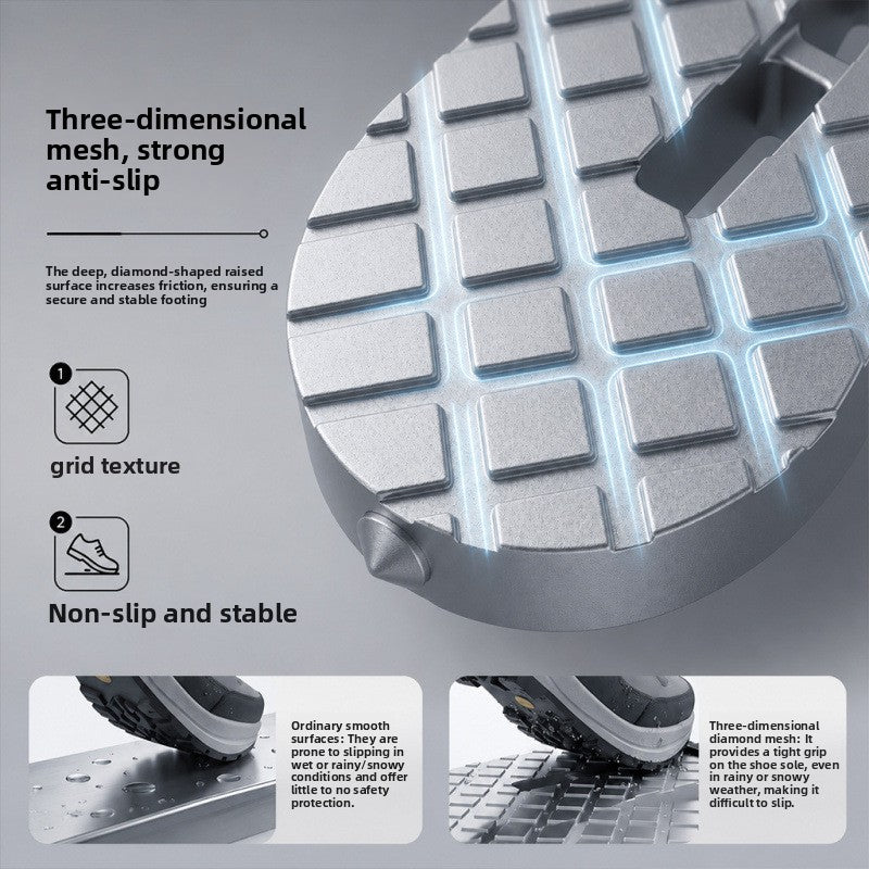 Aluminum Alloy Car Footrest Pedal with Non-Slip Surface