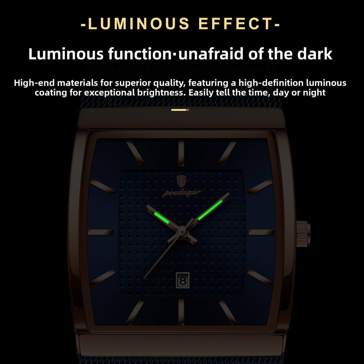 Ultra-Thin Men's Square Quartz Watch teemdrop