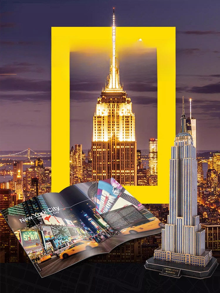 3D Paper Puzzle National Geographic World Architecture Model for Kids
