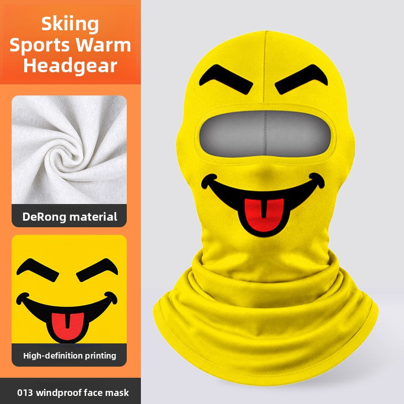 3D Digital Printed Milk Silk Balaclava Ski Motorcycle Face Mask teemdrop
