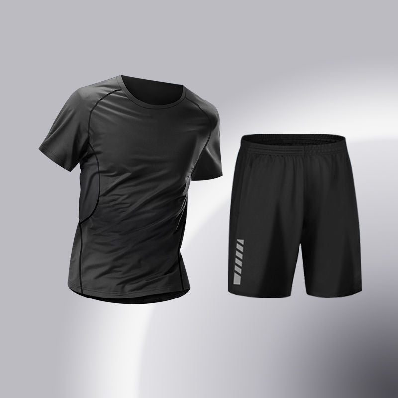 Men's Quick-Dry High-Elasticity 5-Piece Training Tracksuit Set teemdrop