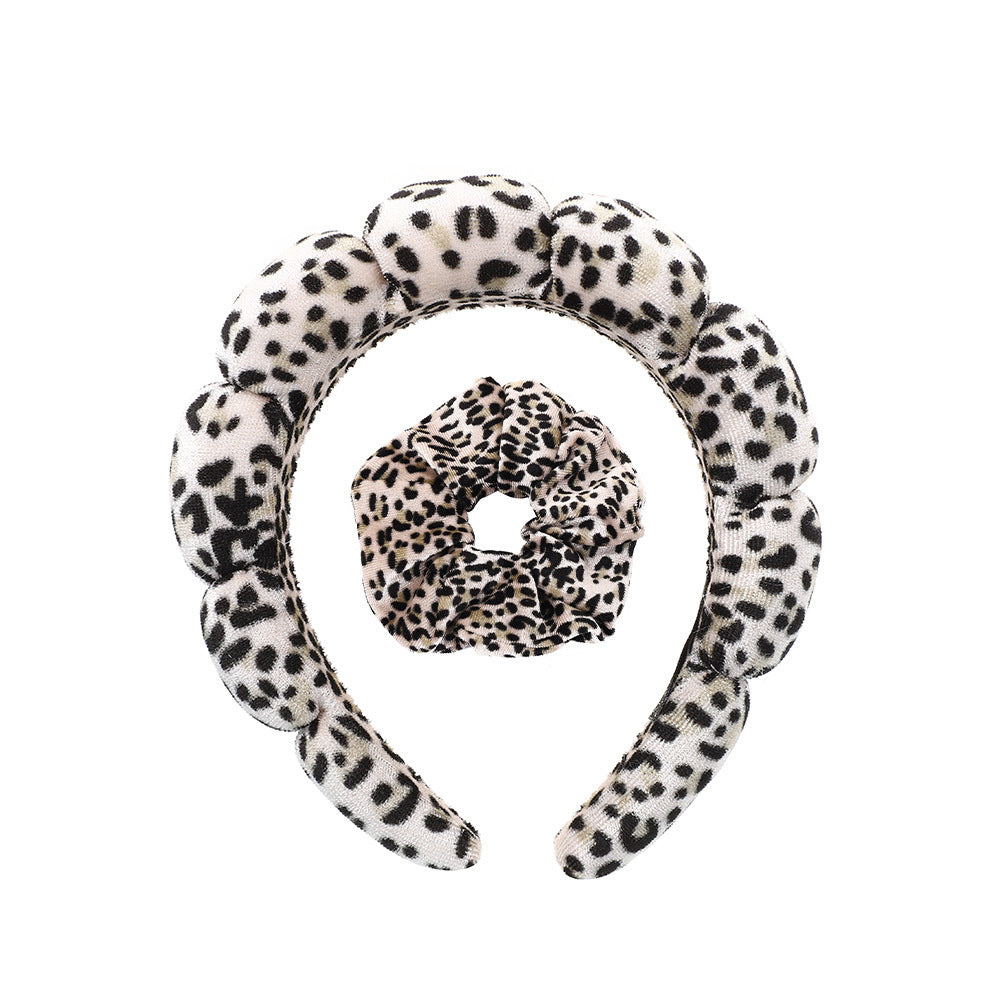 Lady's velvet sponge hairband teemdrop