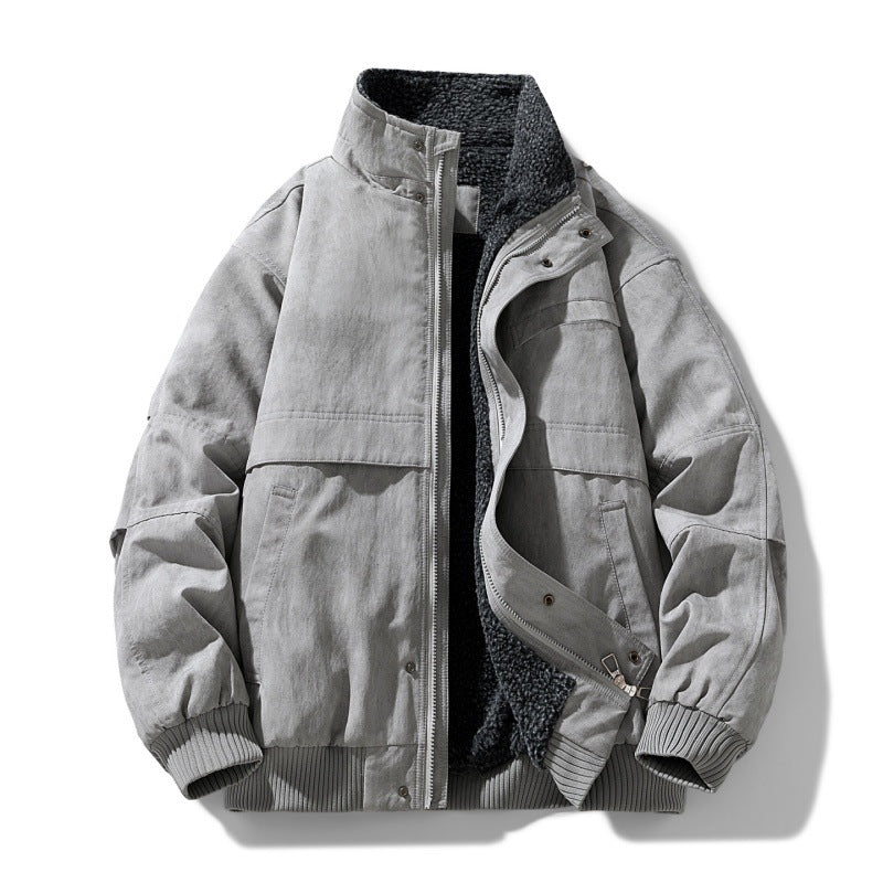Mens Fleece Lined Winter Jacket