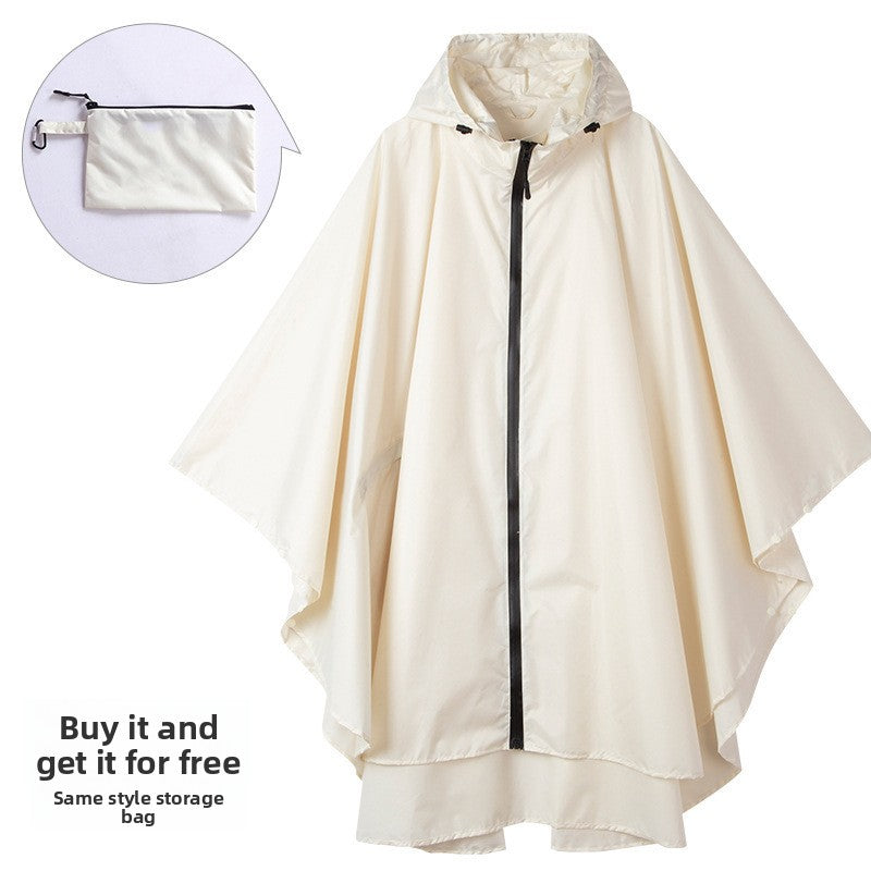 Fashionable cape raincoat for outdoor use teemdrop