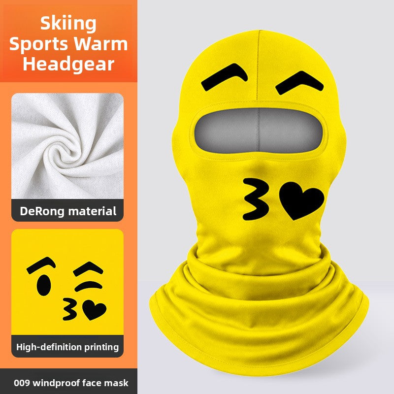 3D Digital Printed Milk Silk Balaclava Ski Motorcycle Face Mask teemdrop