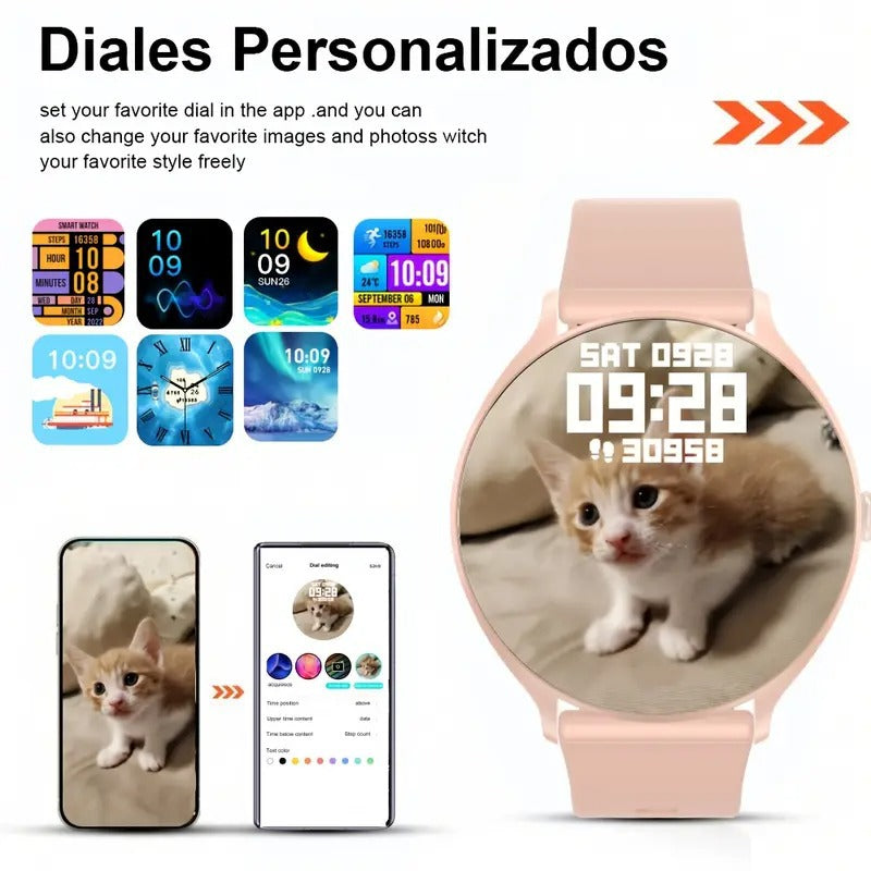 Touchscreen Smartwatch with Bluetooth Calling and Health Fitness Tracking