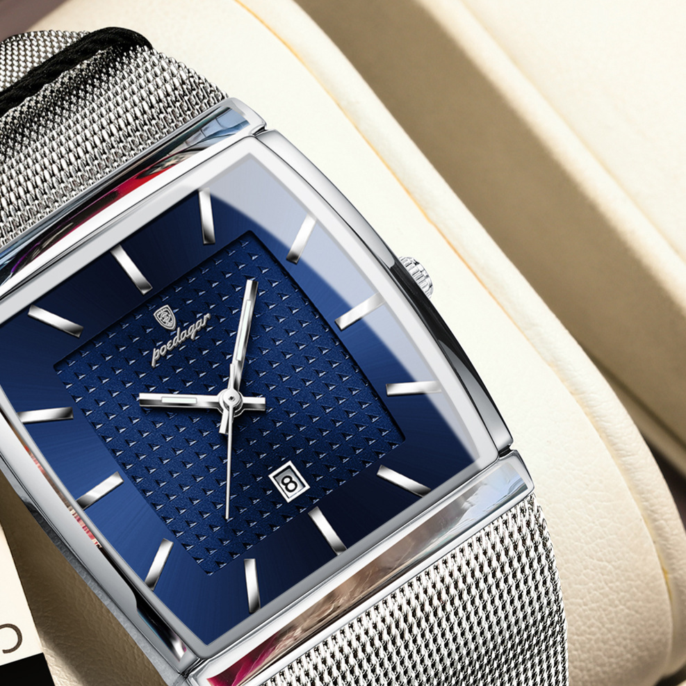 Ultra-Thin Men's Square Quartz Watch teemdrop