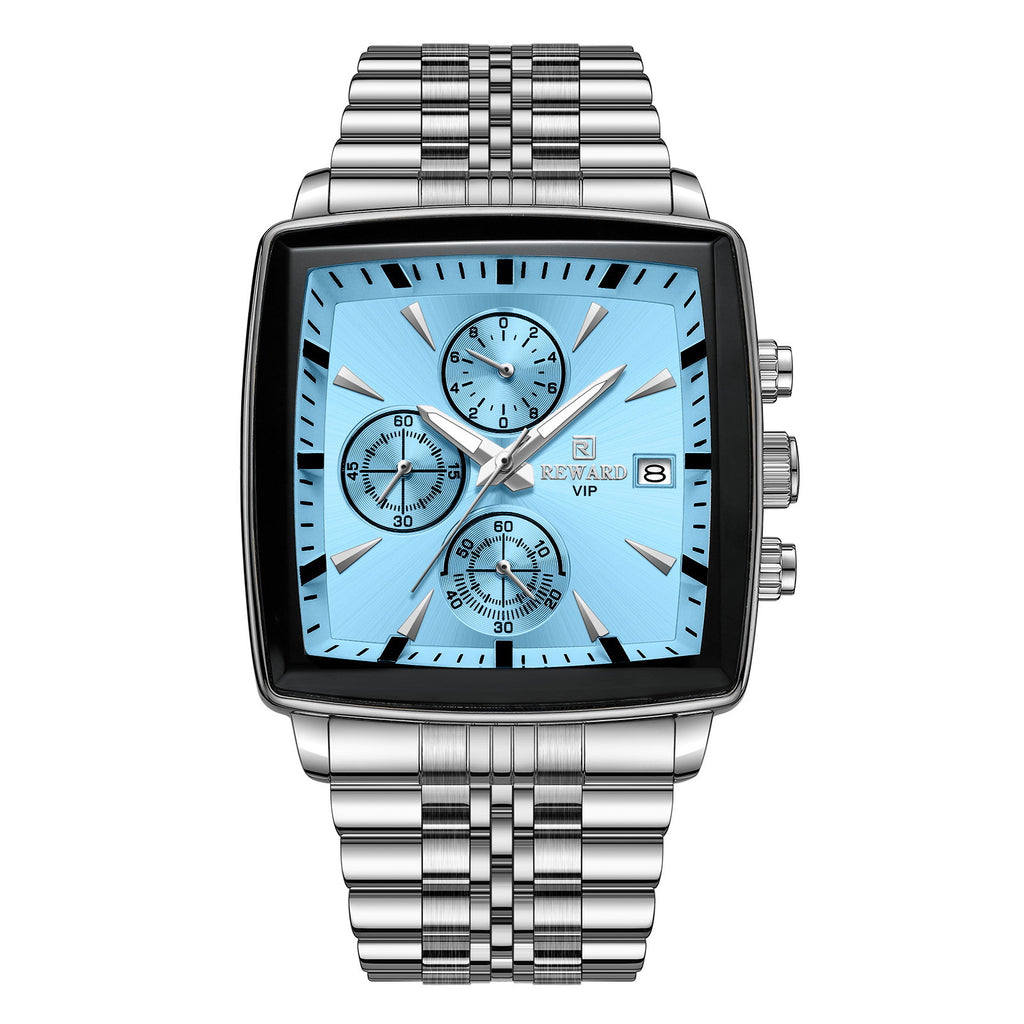 Men's watch with multi-function chronograph teemdrop