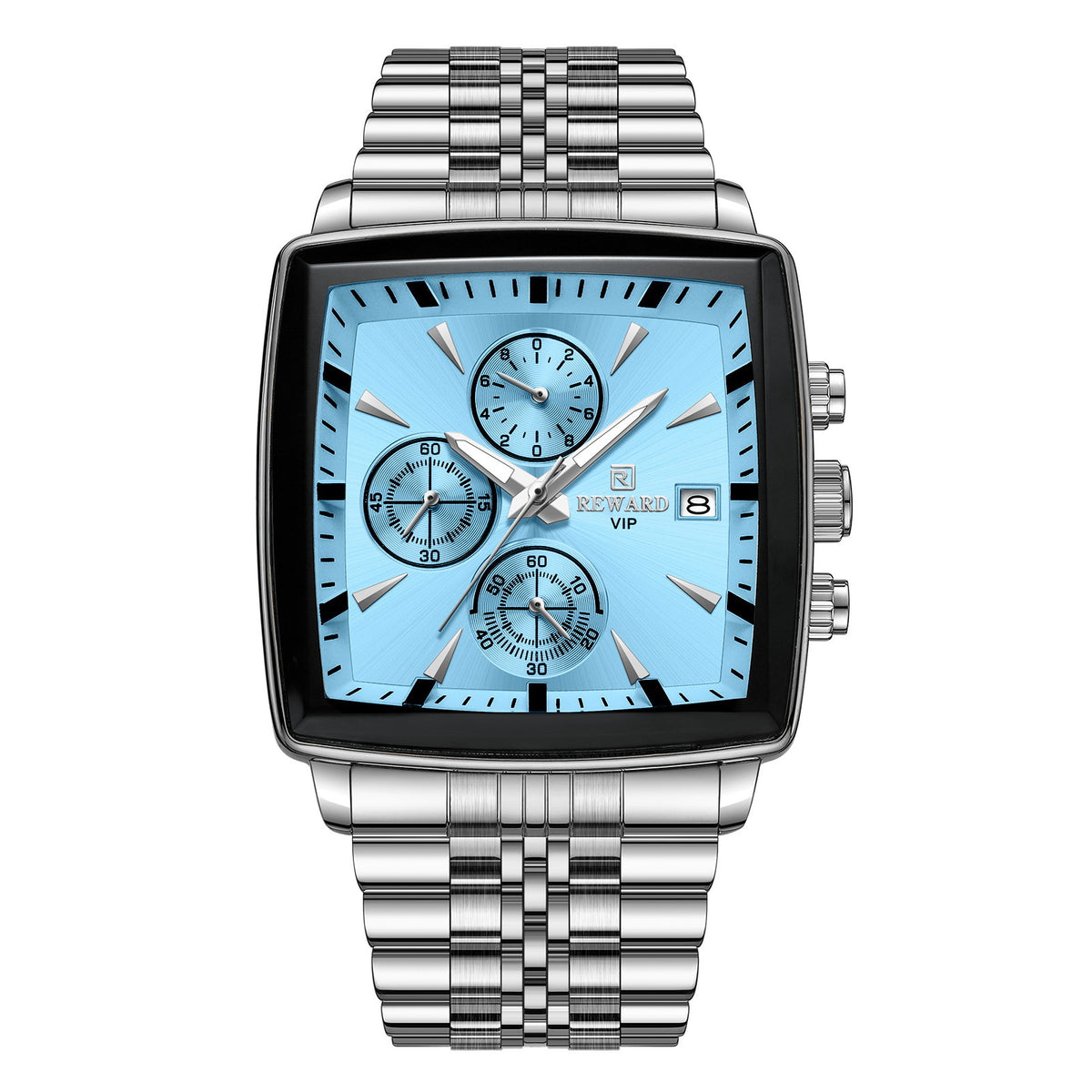Men's watch with multi-function chronograph teemdrop