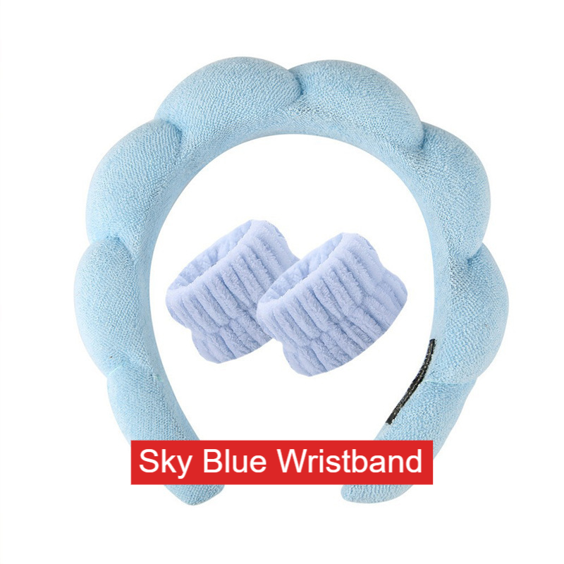 Lady's velvet sponge hairband teemdrop
