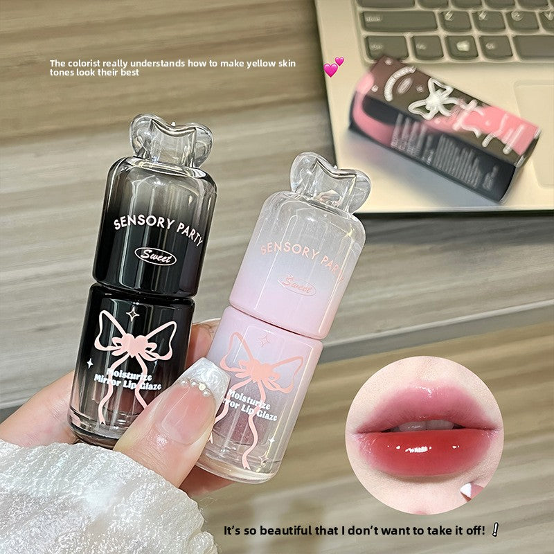 Mirror Lip Glaze Moisturizing Easy-to-Color Lip Gloss teemdrop