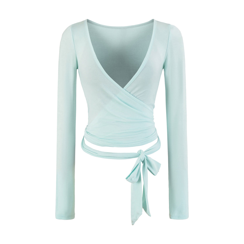 Crossover strap cardigan teemdrop