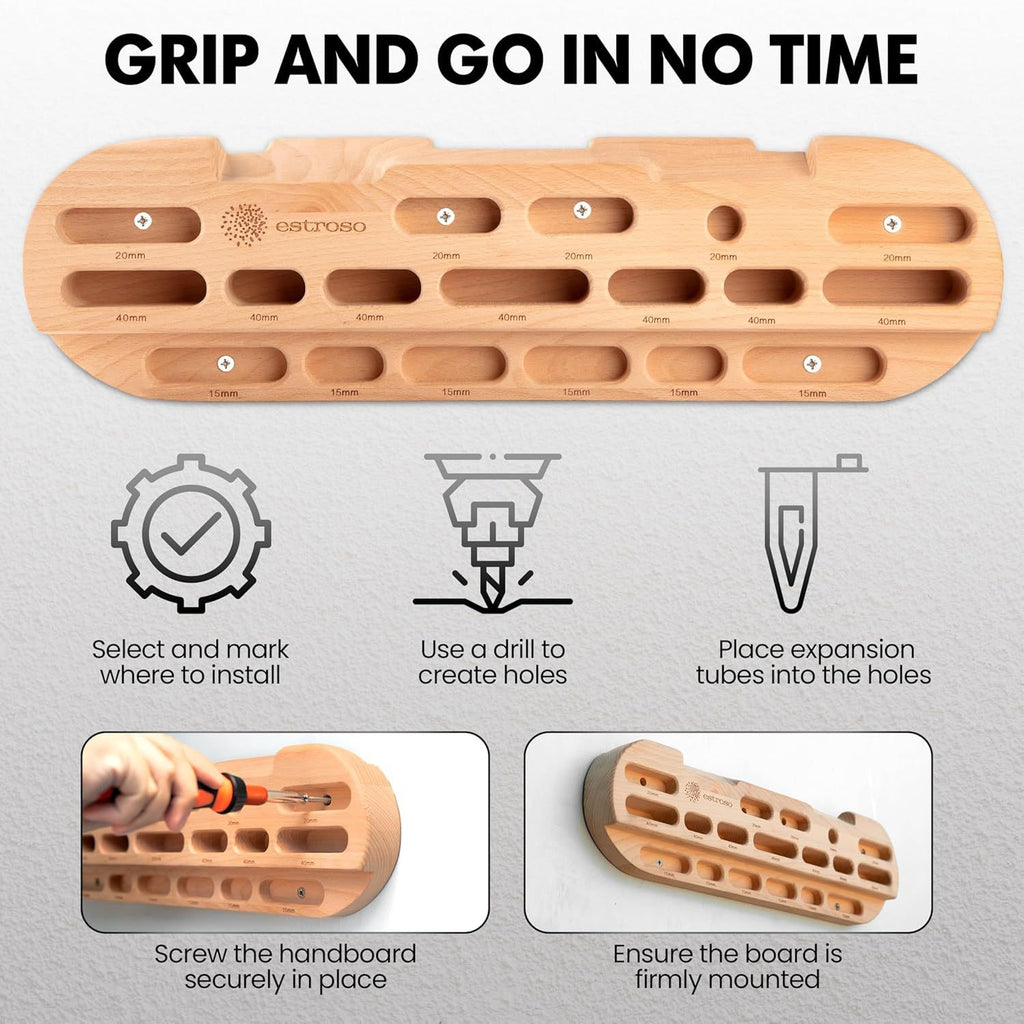 Wooden Finger Strength Board