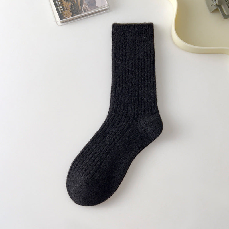 Vintage Wool Blend Mid Tube Socks