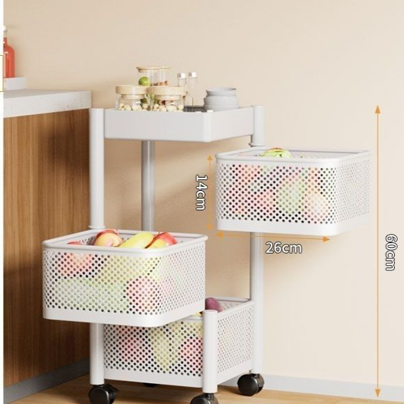 Square and round frame storage rack