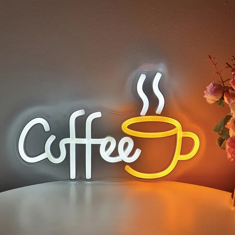 USB Powered LED Neon Light Bar Cafe Bar Home Party Wall Hanging Decorative Lamp teemdrop