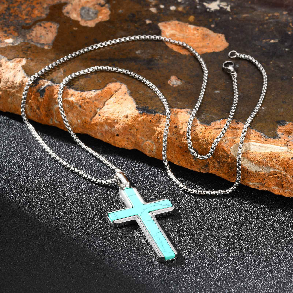 Men's necklace cross