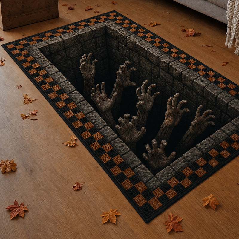 Halloween Crystal Velvet Decorative Carpet