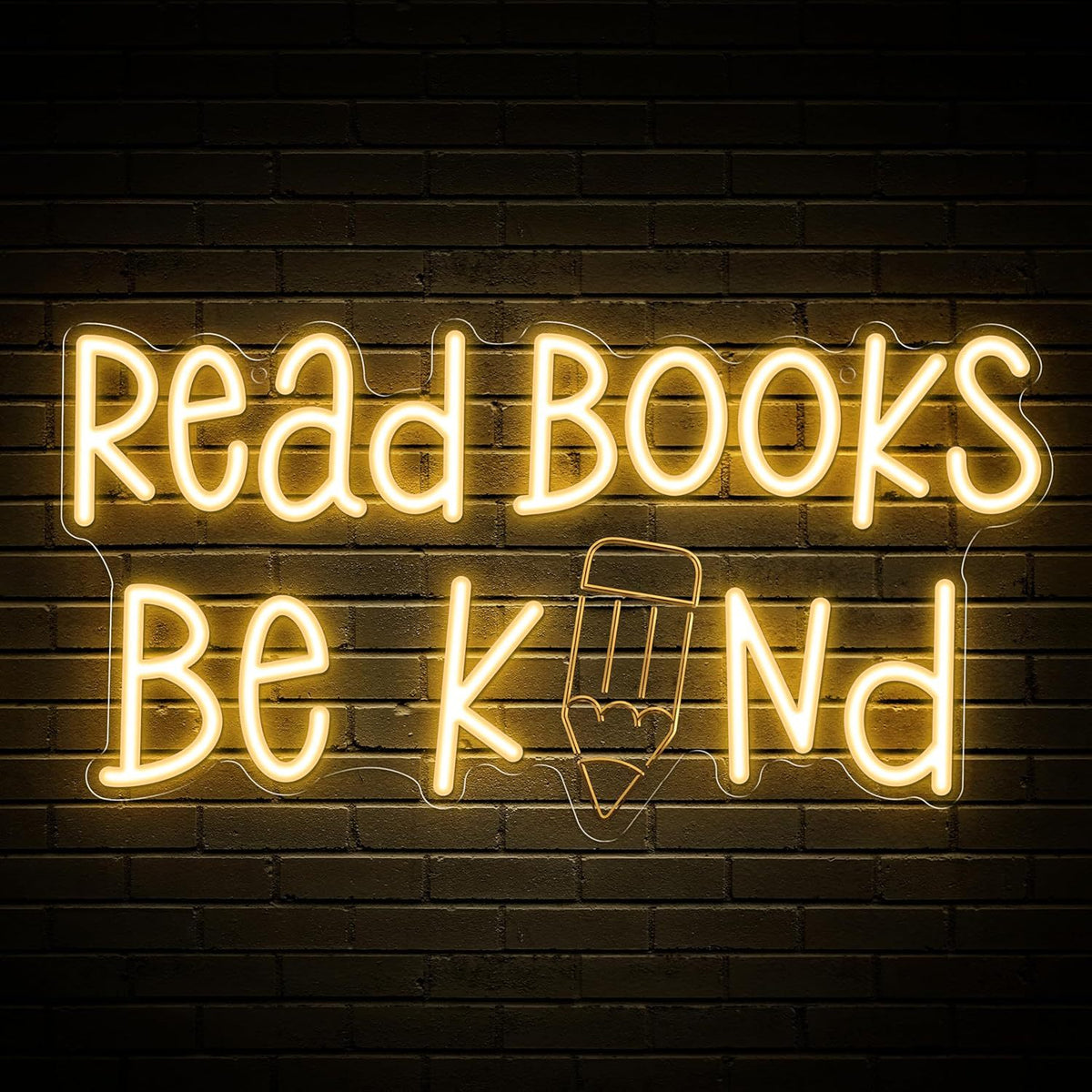 Dimmable LED Reading Neon Sign Wall Decor Light teemdrop
