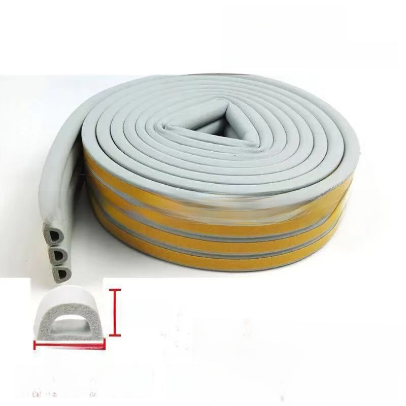 EPDM Foam Rubber Self-Adhesive Sealing Strip for Doors and Windows 6m Roll teemdrop