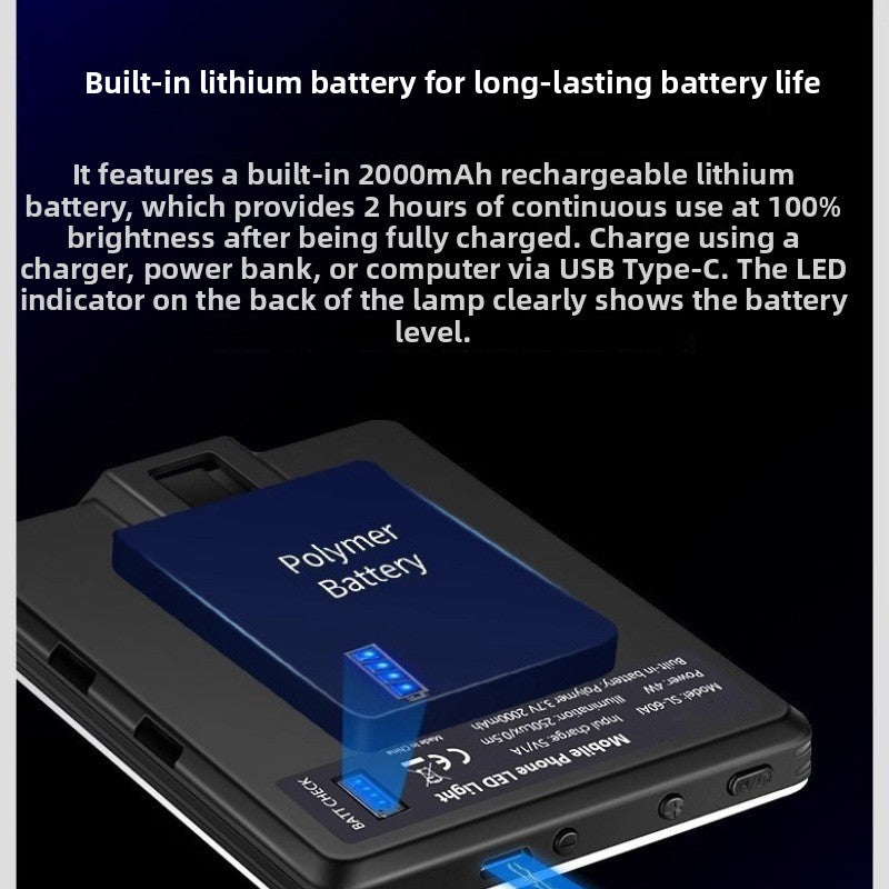Photography mobile phone pocket fill light flat fill light