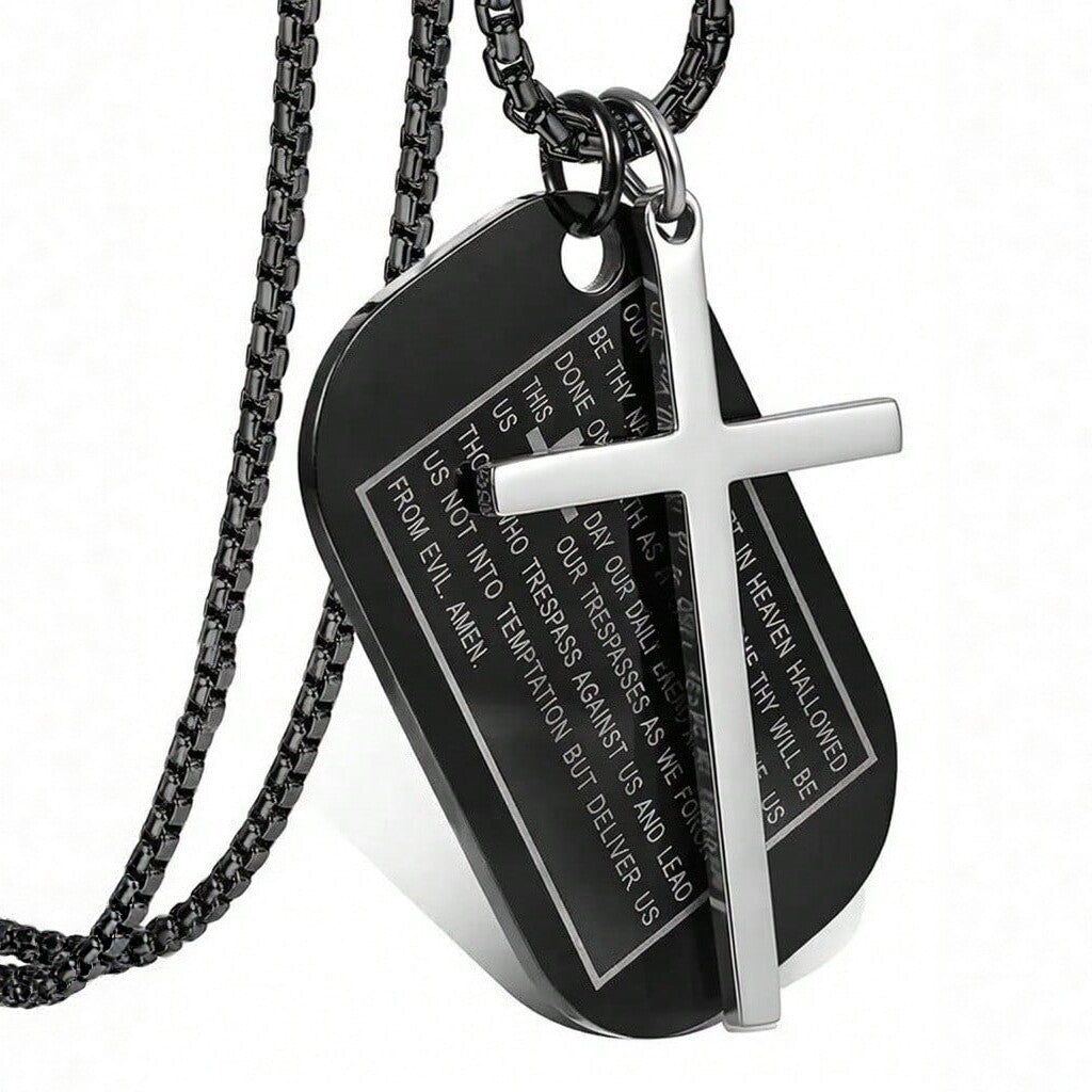 Men's Stainless Steel Pendant Necklace teemdrop