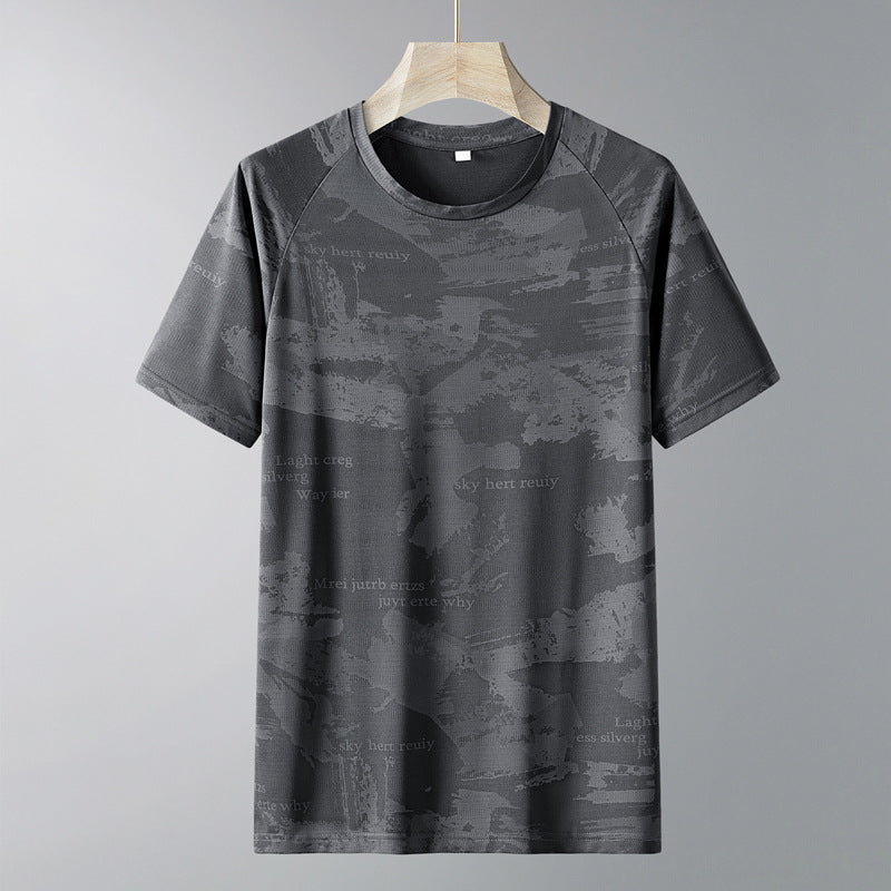 Men's Quick-Dry Ice Silk Camouflage Short Sleeve T-Shirt teemdrop
