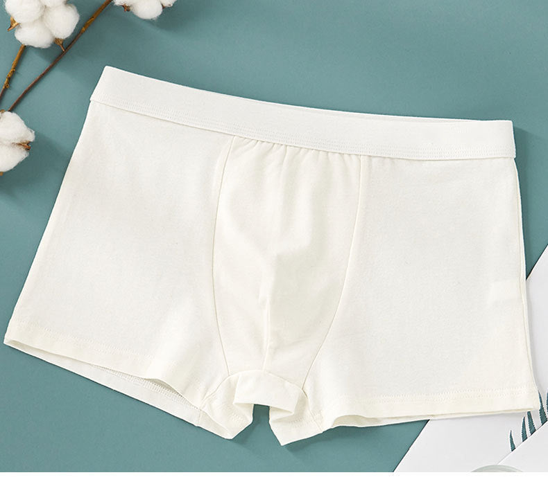 Men's Pure Cotton Antibacterial Loose Boxer Briefs