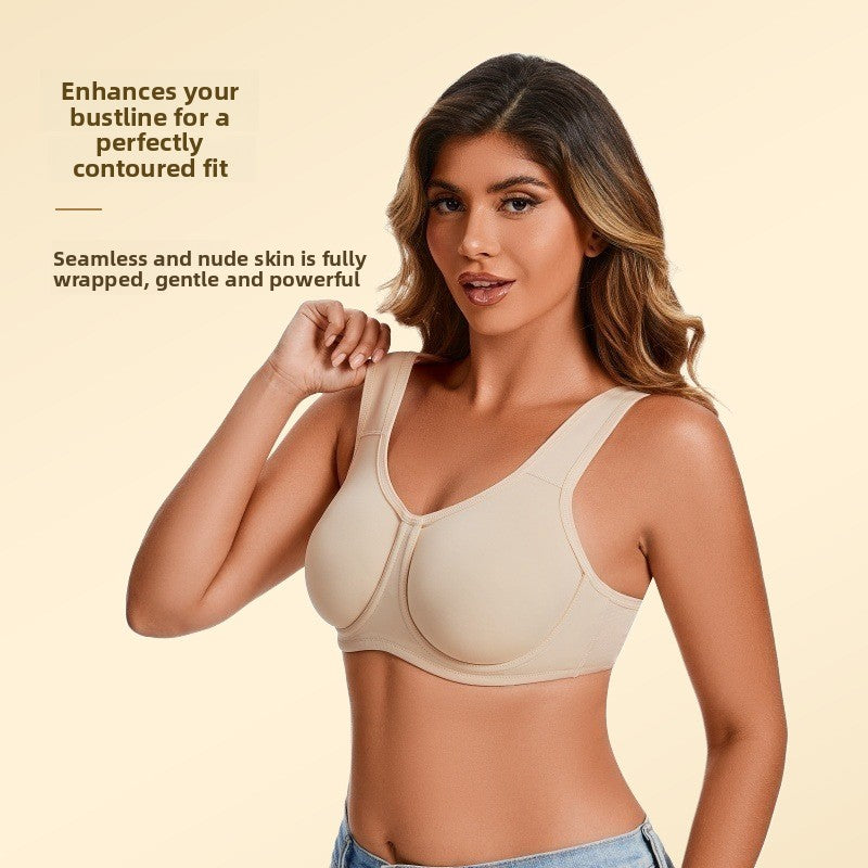 Women's High-Intensity Full-Cup Underwire Sports Bra for Running Fitness and Yoga