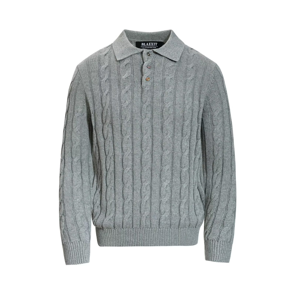 Retro casual knit shirt for men teemdrop