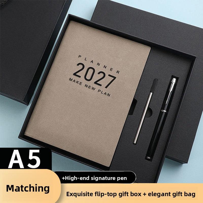 A5 Sheepskin Planner Business Notebook