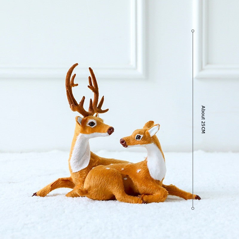 Christmas reindeer figurine