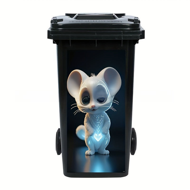 Self-Adhesive Waterproof Vinyl Trash Can Sticker teemdrop