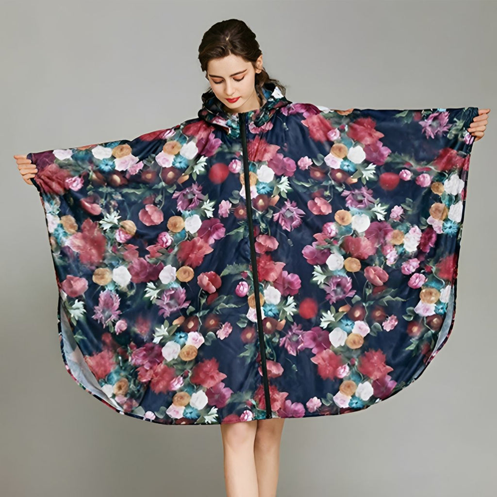 Printed one-piece raincoat teemdrop