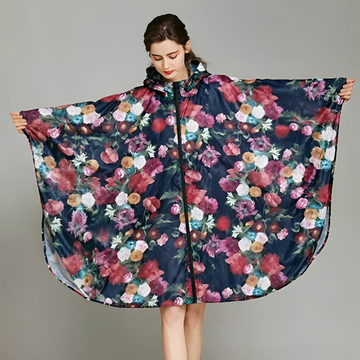 Printed one-piece raincoat teemdrop