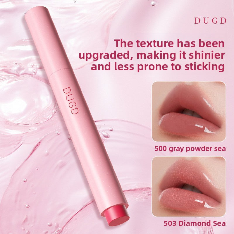Diamond Shimmer Mirror Solid Lip Gloss Pen Plumping Non-Stick Long Lasting teemdrop