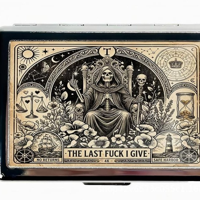 Vintage Style Zinc Alloy Multi-Functional Card and Cash Holder Box teemdrop