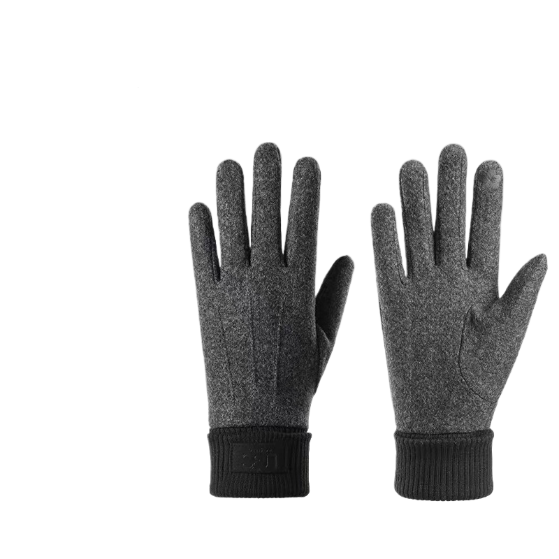 Winter Touchscreen Warm Plush Lined Knit Gloves Anti-Slip Windproof