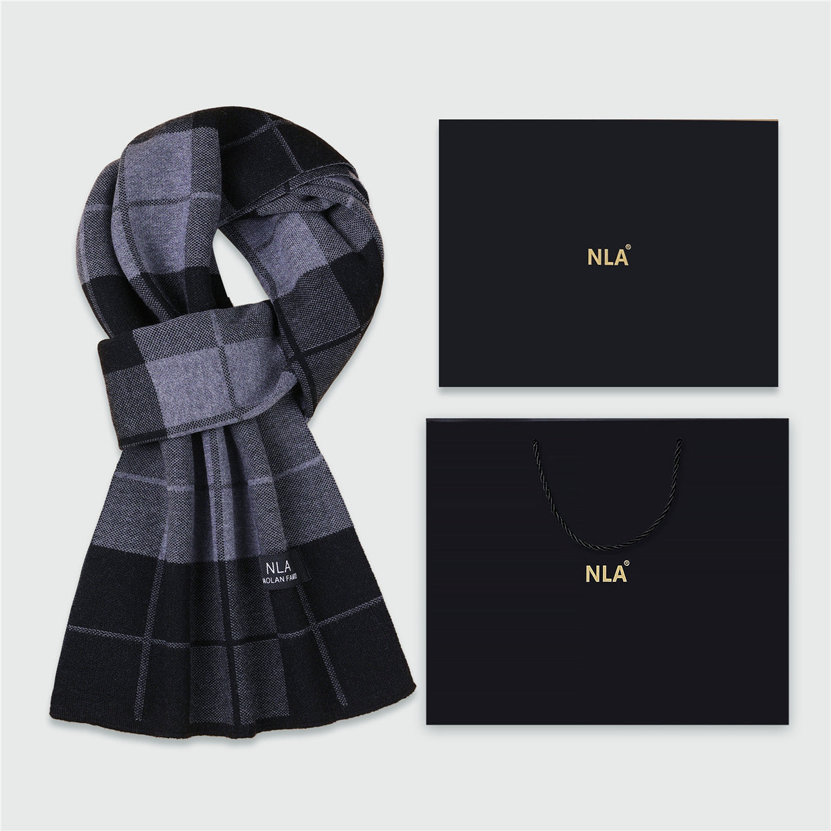 Men's Wool Scarf Men's Winter Warm Knitted Scarf teemdrop