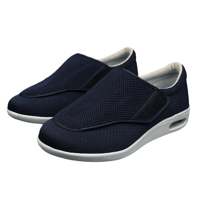 Breathable Mesh Casual Shoes with Magic Patch Closure Lightweight MD Sole for Men Women