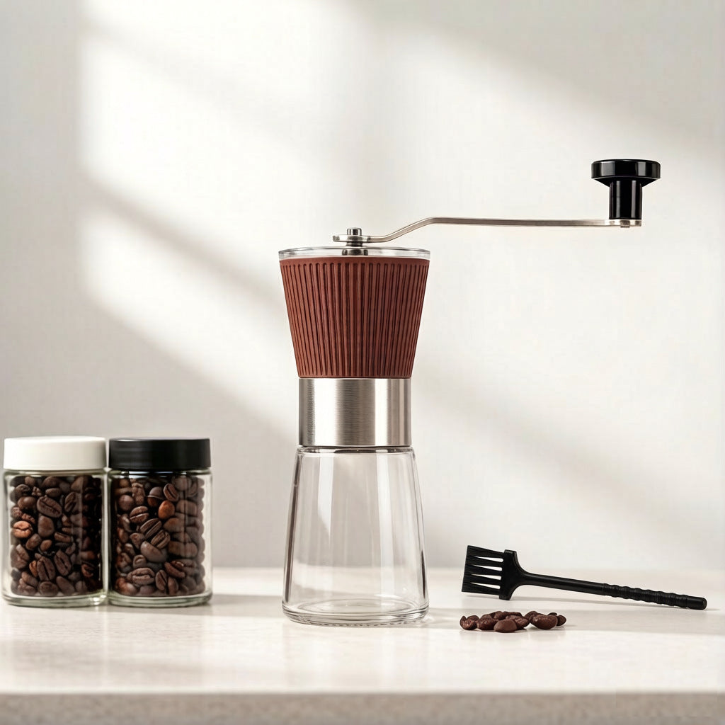 Manual Coffee Grinder Adjustable Hand Crank Mill
